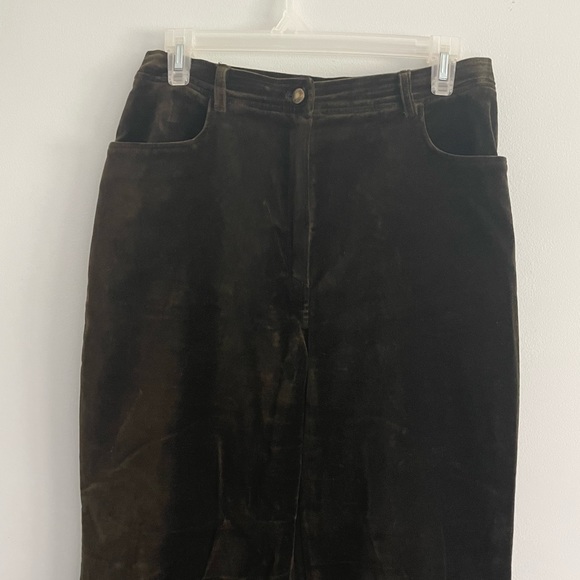 Cerruti 1881 High Waisted Velvet Pants - Picture 3 of 7